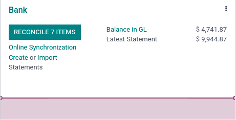 Import a bank statement file in Odoo Accounting