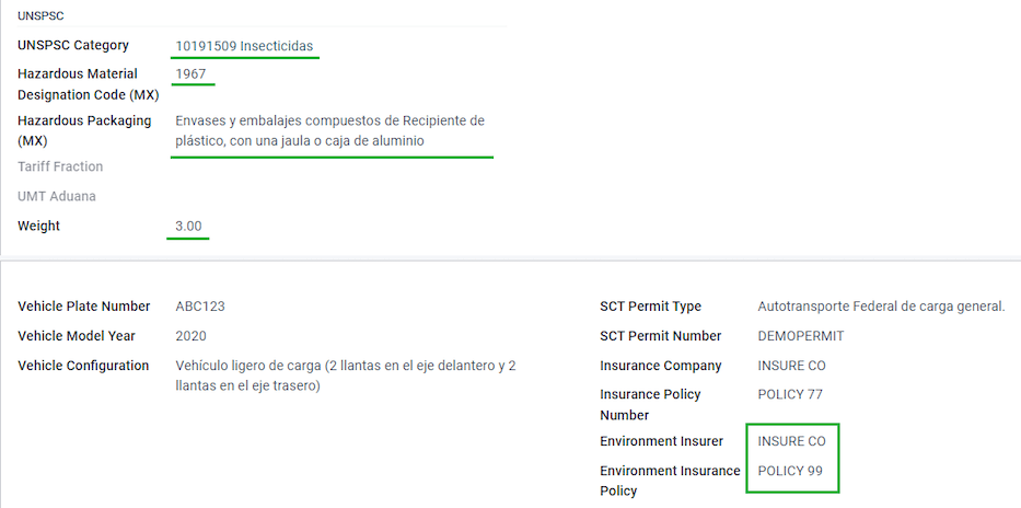 Delivery Guide environment required fields.