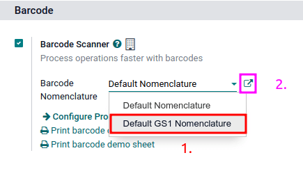 Choose GS1 from dropdown and click the internal link to see the list of GS1 rules.