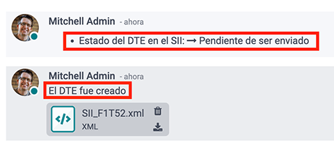 Estado de DTE en el SII y creación del DTE/XML