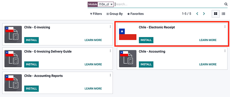 Instalación del módulo Recibo electrónico