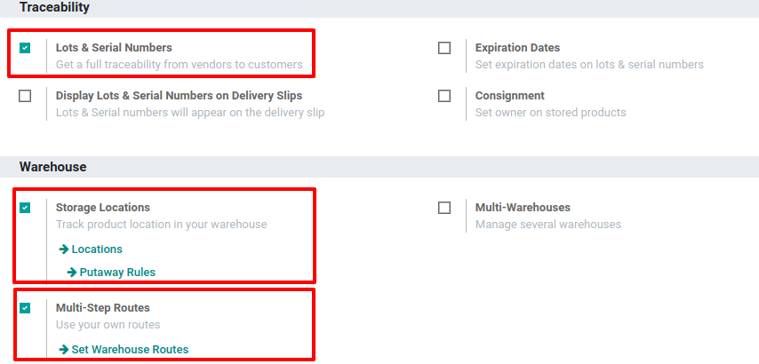 Funciones por habilitar para utilizar las estrategias de remoción de forma adecuada.