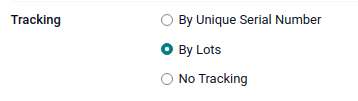 Activar el seguimiento del producto por lotes desde la pestaña "Inventario" del formulario del producto.